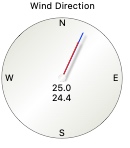 Wind direction gauge